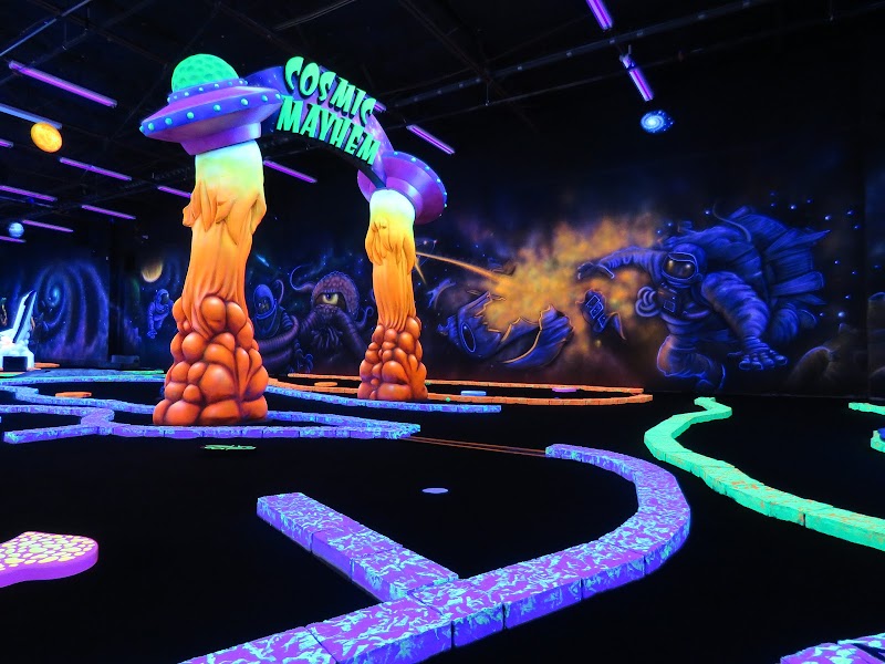 Cosmic Mayhem: Black Light Mini Golf and Bar banner