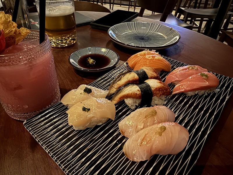 Contemporary sushi with global influences