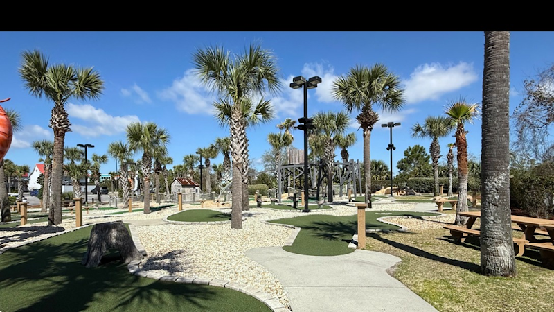 Shrimpy's Mini Golf-Ice Cream banner