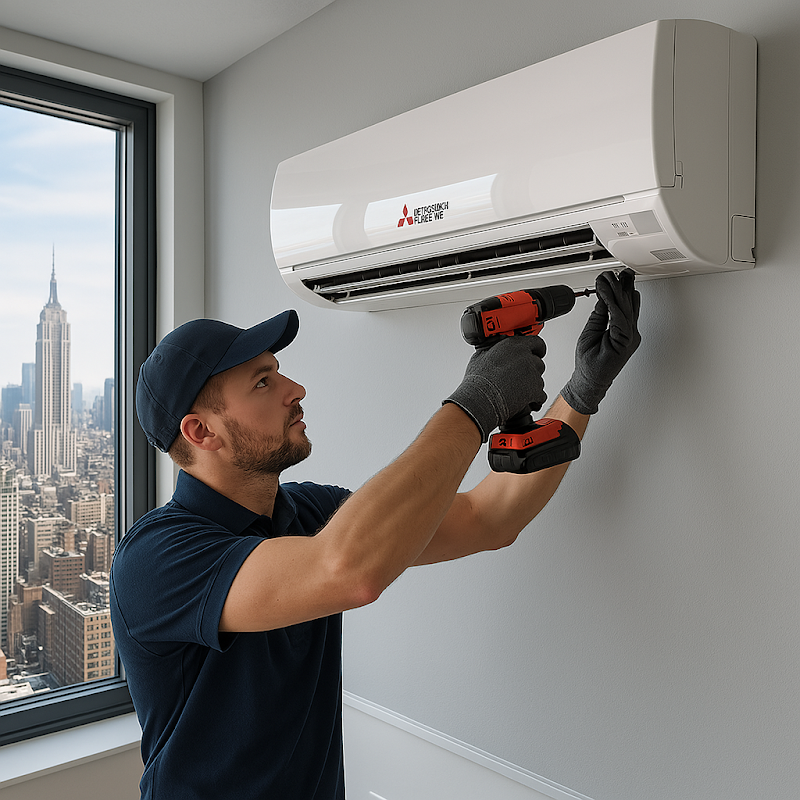 Top Rated Mitsubishi Mini Split Heat pump repair service and Installer NYC - General Contractor in New York