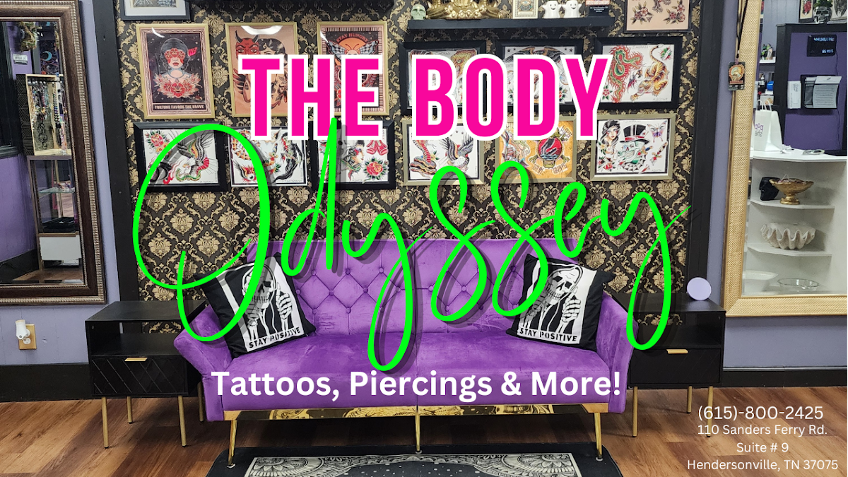 The Body Odyssey Tattoos, Piercings & More! — tattoo studio near Hendersonville