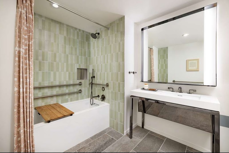 High-end bathroom fixtures with powerful showers