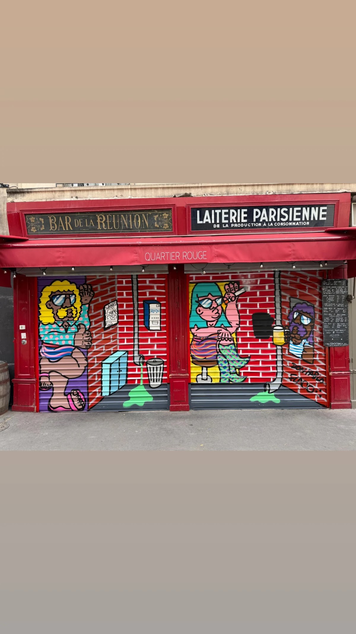 Quartier Rouge, vue extérieure