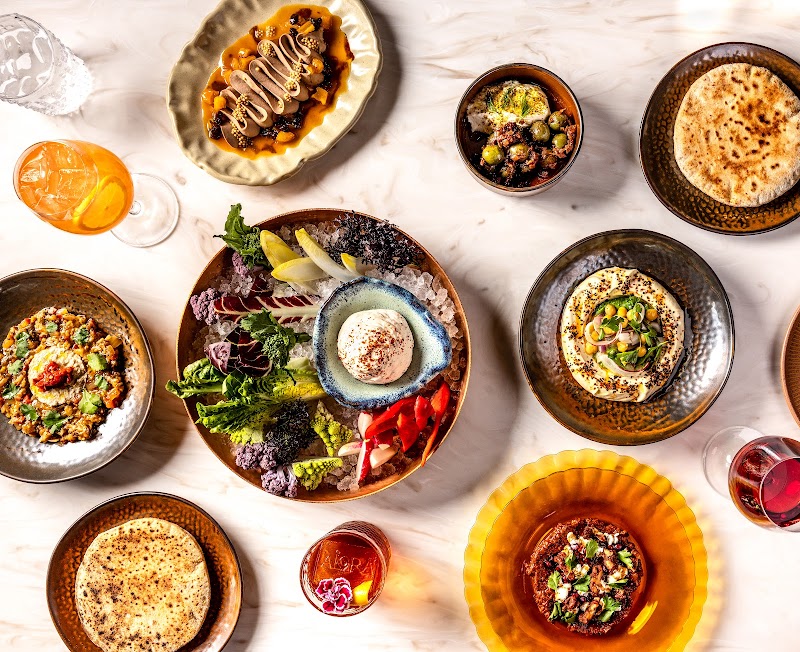 Beautifully plated Mediterranean dishes