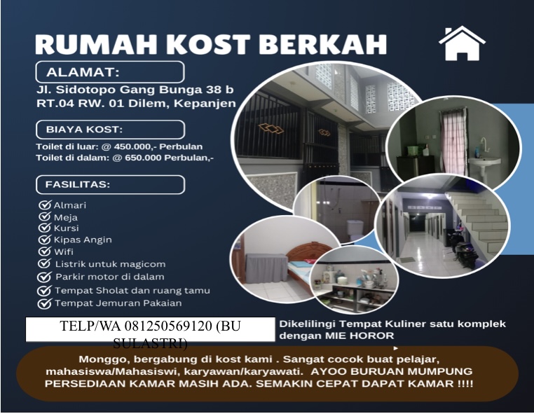 Kost berkah pak ali