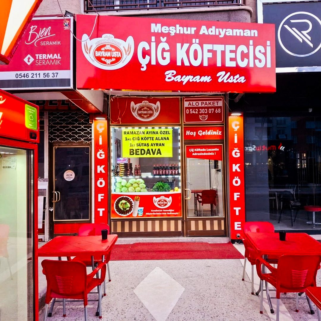 Bayram Usta Çiğköfte mekanı