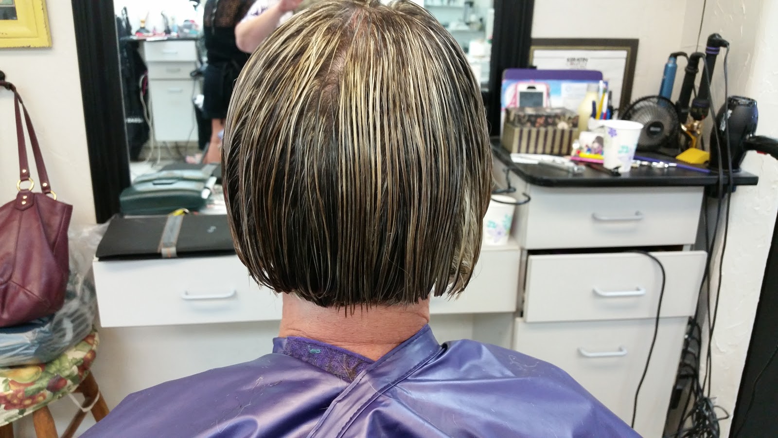 The styling chairs at A Cut Above