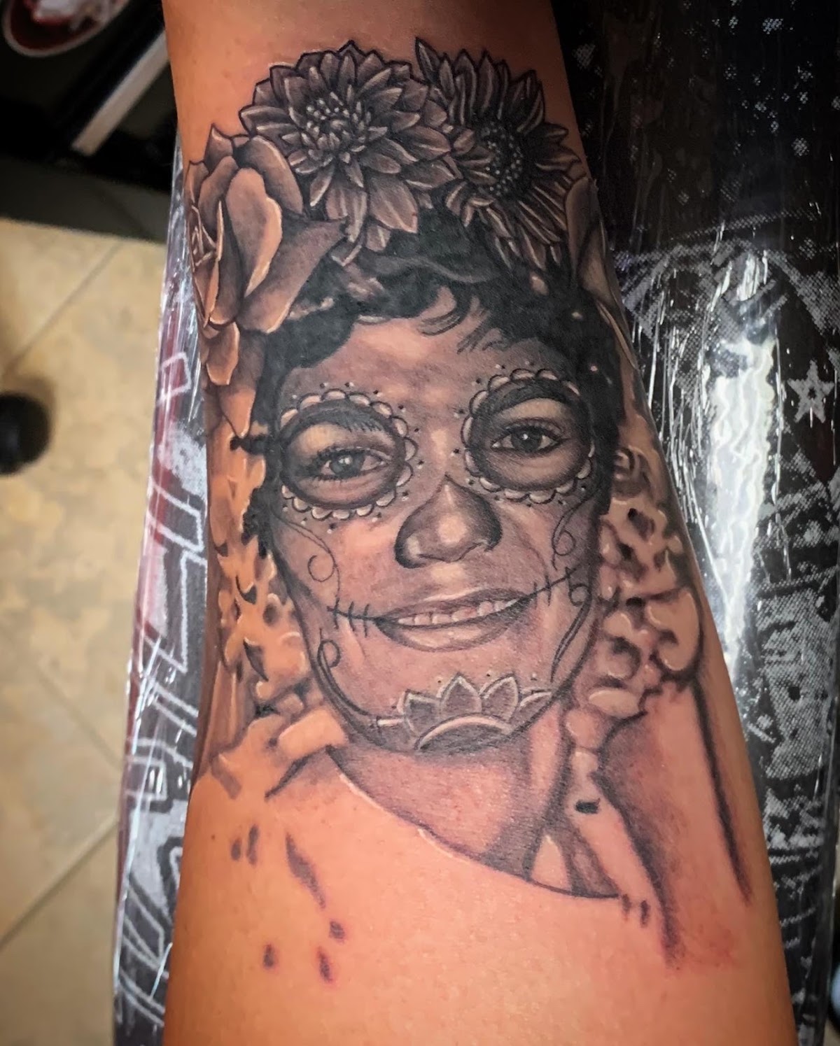 La Tinta De La Santa Muerte tattoo work — photo 3