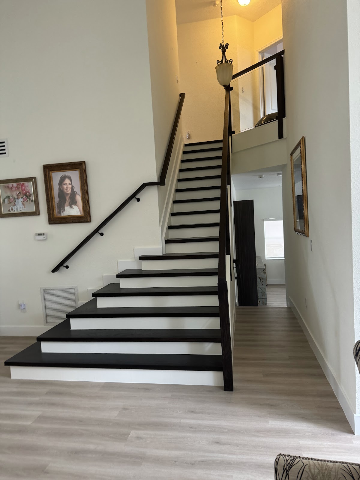 Outdoor pergola with kitchen area