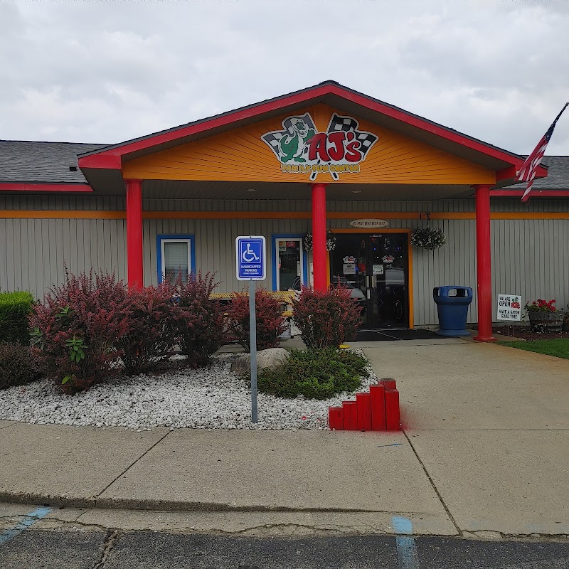 AJ's Family Fun Center banner