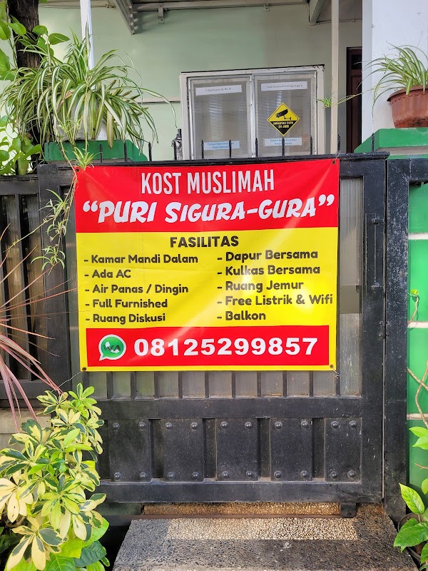 Kost Putri muslimah puri sigura gura