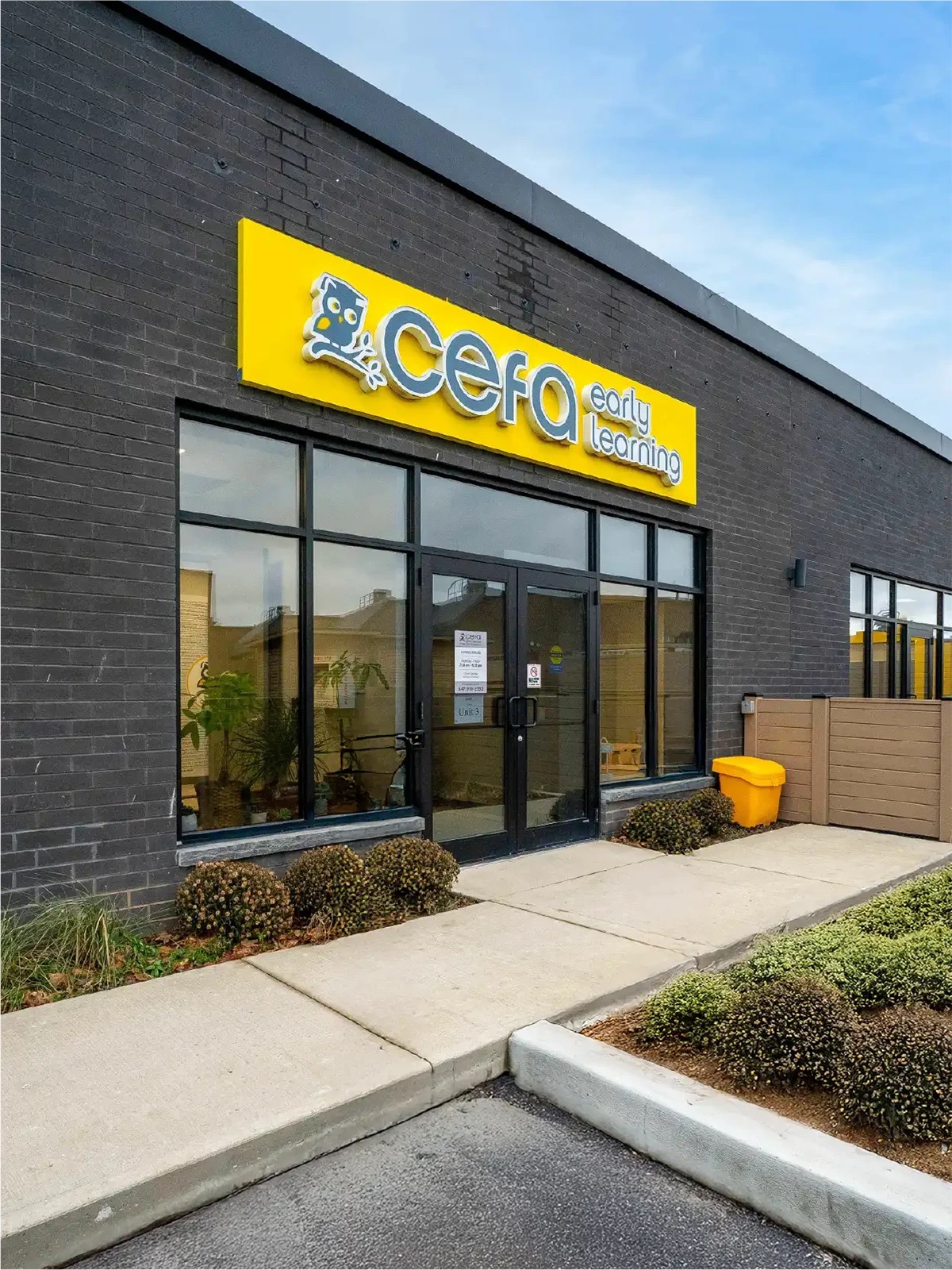 Exterior photo of Cefa Early Learning Oakville