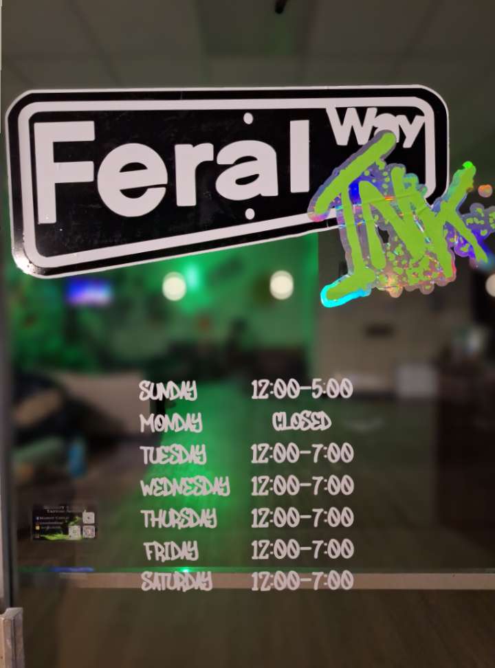 Feral Way Ink tattoo parlor in Midwest City, OK