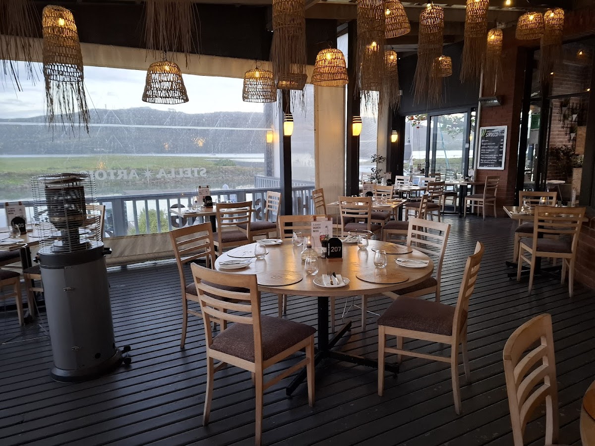 Sirocco restaurant in Knysna, Garden Route