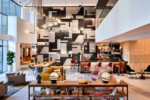 Abundant outlets and co-working spaces