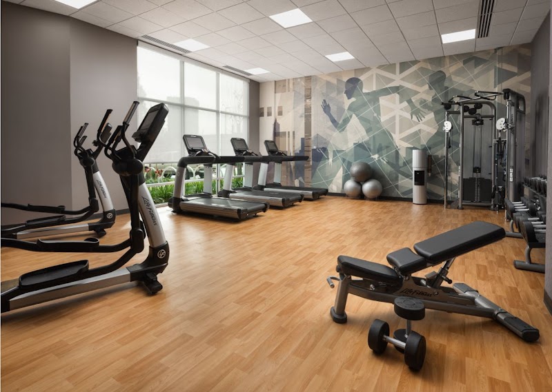 On-site pool and gym facilities