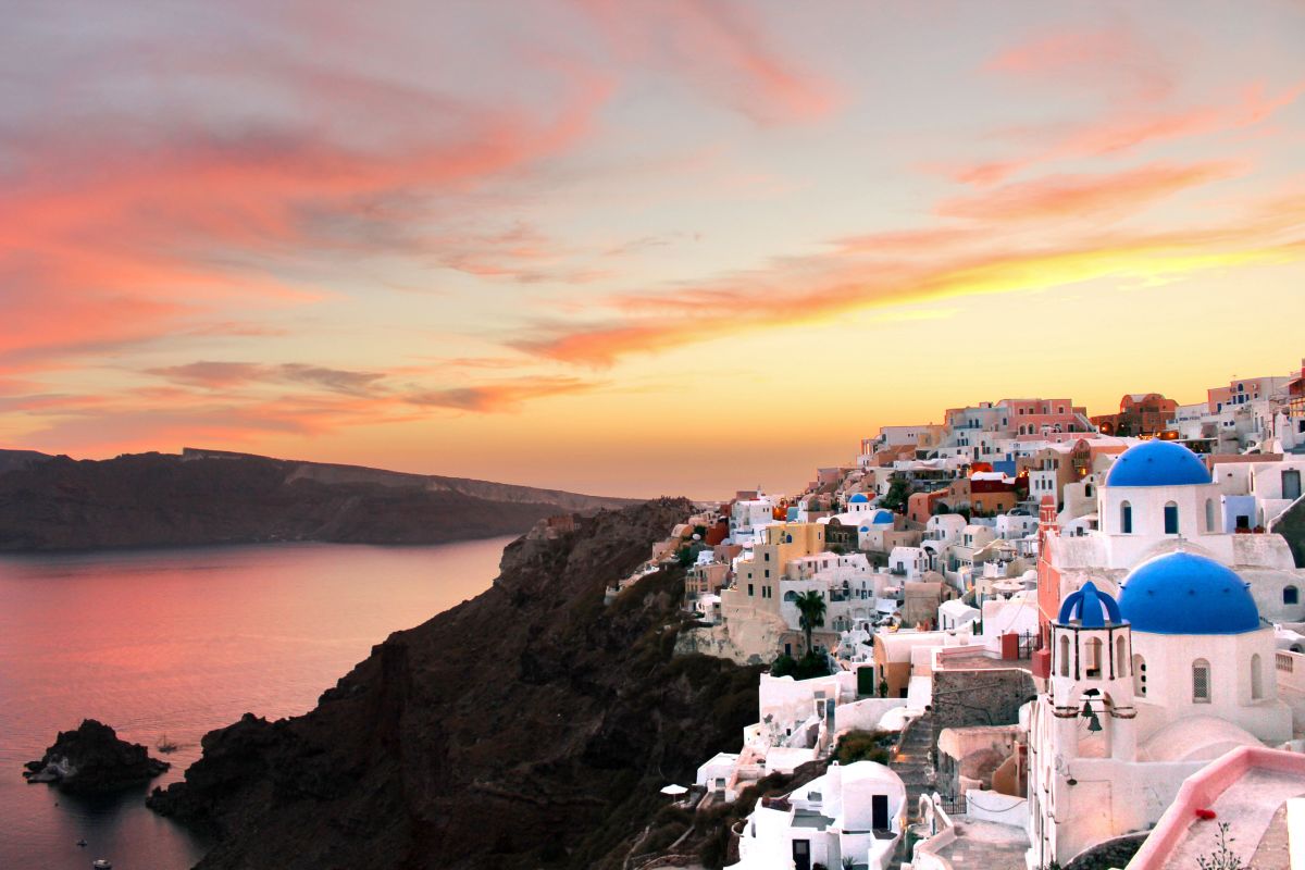 Santorini caldera