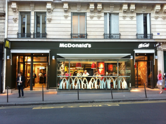 McDonald's, vue extérieure