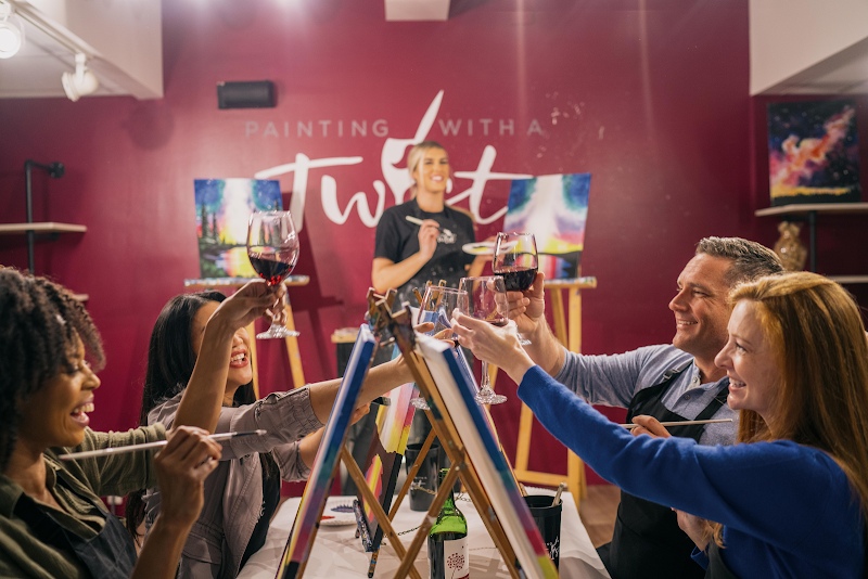 Guided painting sessions with step-by-step instruction