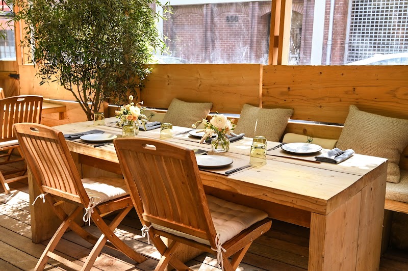 Private outdoor dining terrace