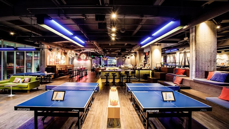 Expansive ping-pong setup with quality equipment
