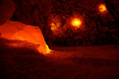 Salzgrotte Kristall in der Münster Therme