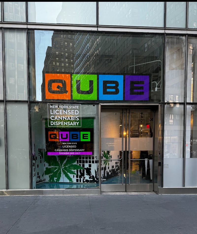 Video tour of Qube Times Square Dispensary & Weed Delivery retail environment