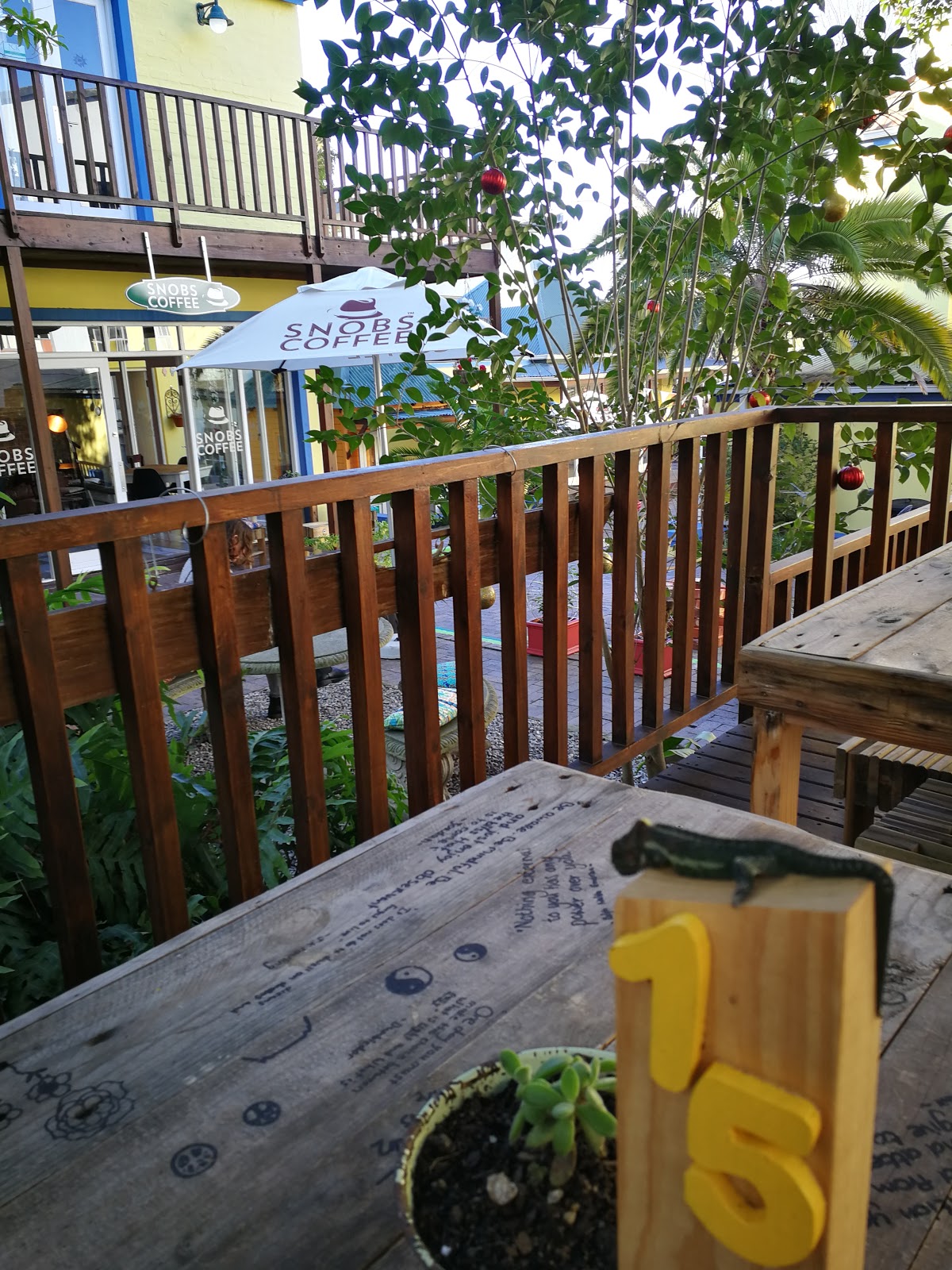 Snobs Coffee Roastery restaurant in Knysna, Garden Route