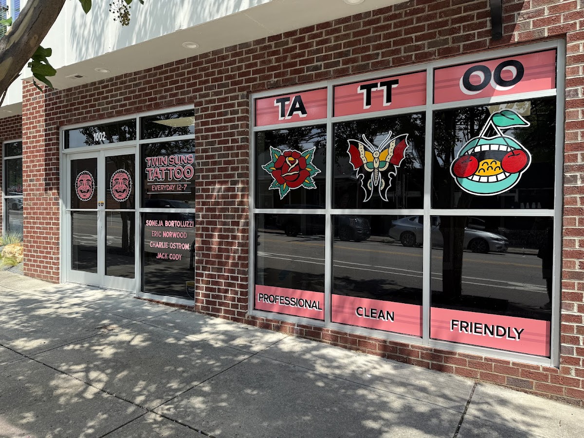 Twin Suns Tattoo tattoo parlor in Chapel Hill, NC