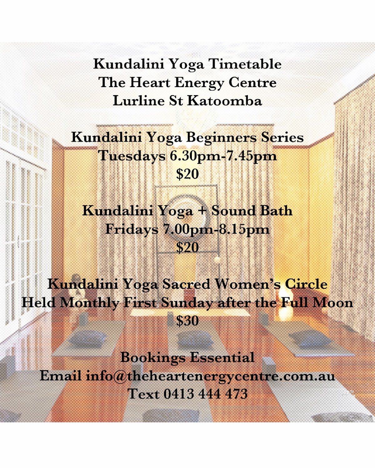 The Heart Energy Centre / Kundalini Yoga Blue Mountains — 3