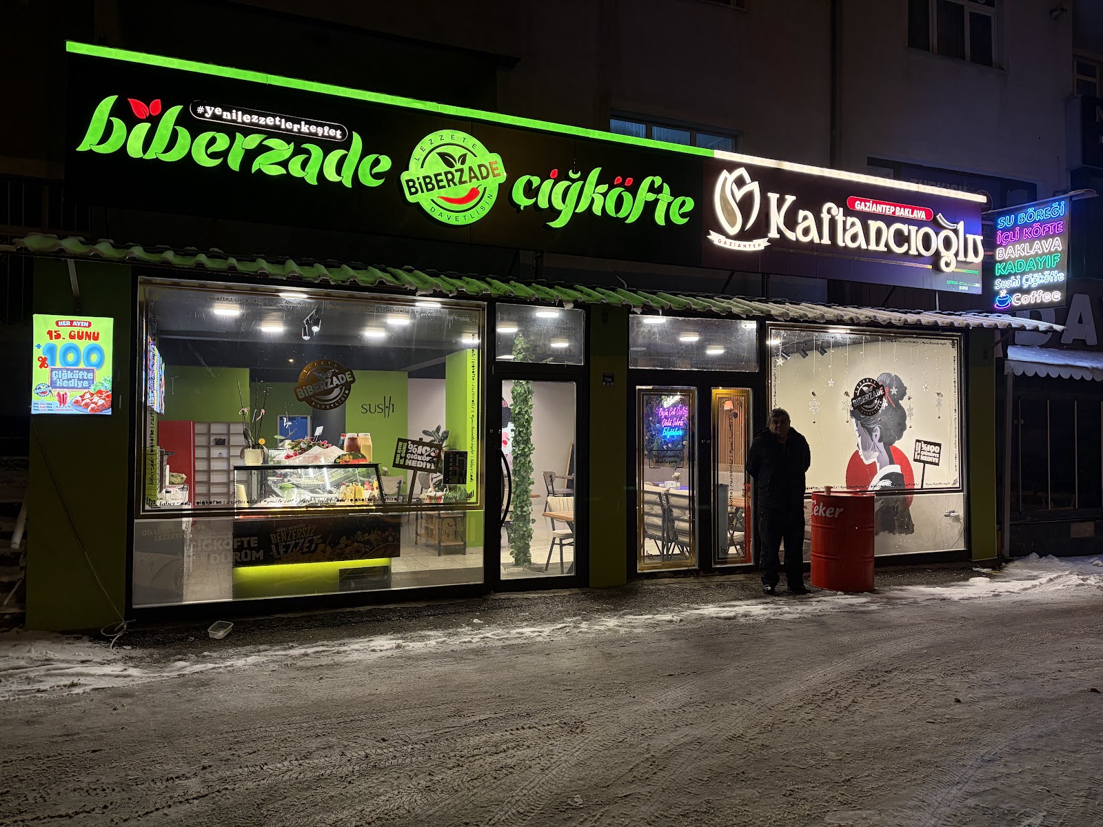 Biberzade Çat Yolu & Kaftancıoğlu baklava mekanı