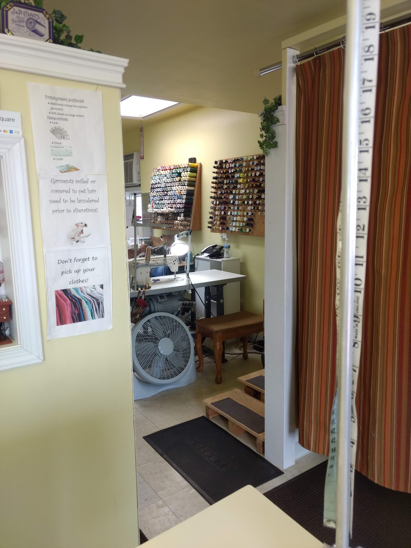 Teresas Tailoring office