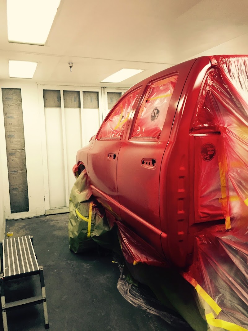 Paint booth application ensuring a perfect color match to your vehicle's original finish.