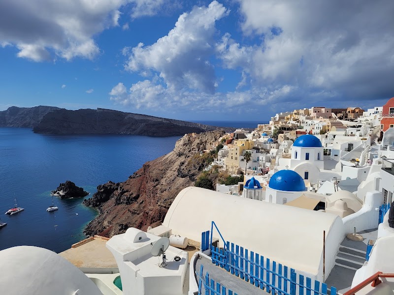 Picturesque Blue Dome Santorini