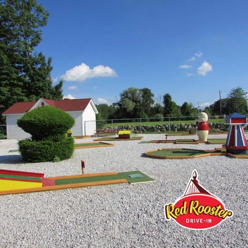 Red Rooster Miniature Golf banner