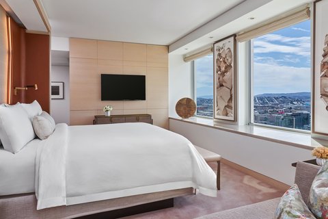 Upscale high-rise hotel with city views