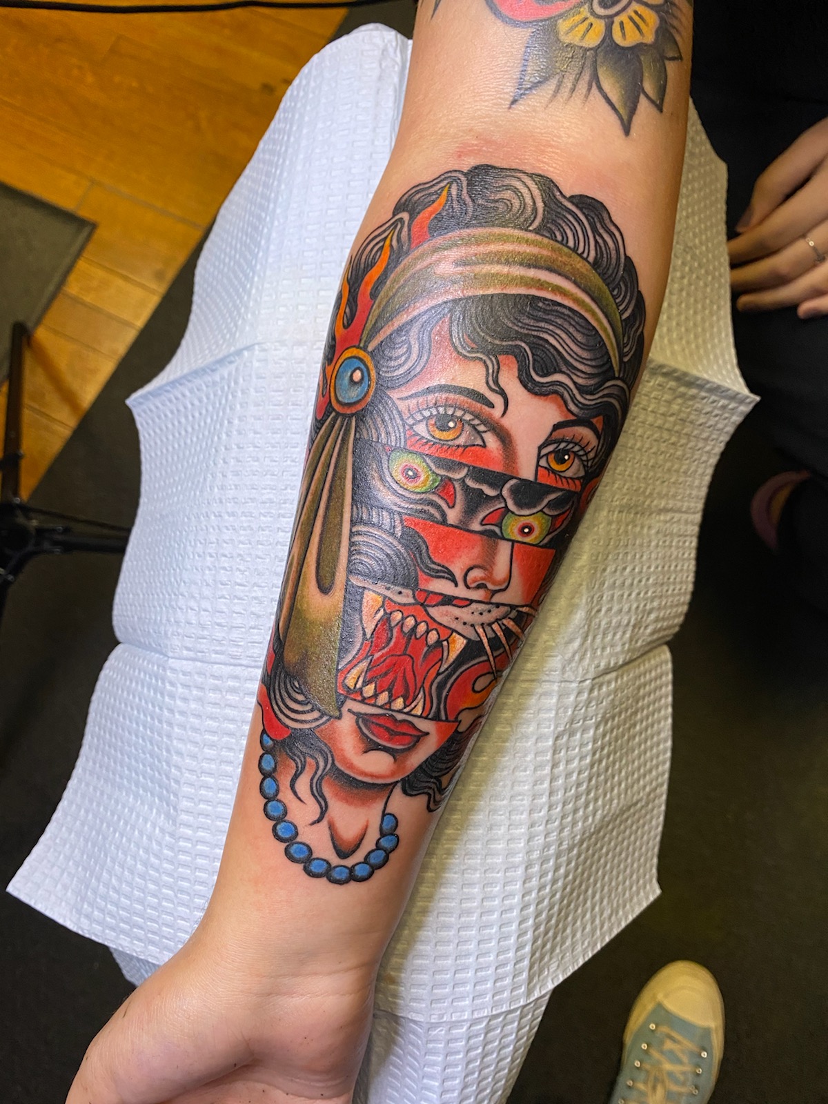 Electric Gold Downtown tattoo work — photo 3
