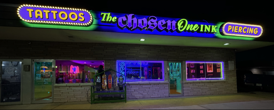 The Chosen One Ink tattoo parlor in Arlington, TX