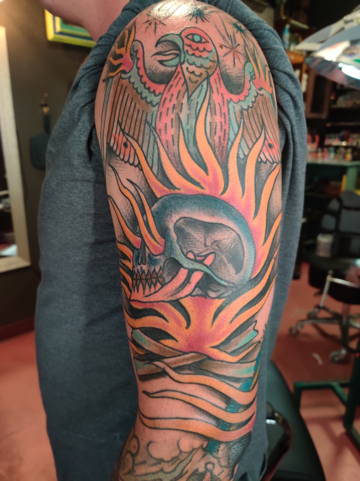 Classic rose tattoo — tattoo studio near League City