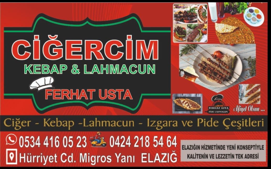 CİĞERCİM Ferhat Usta kebap lahmacun mekanı