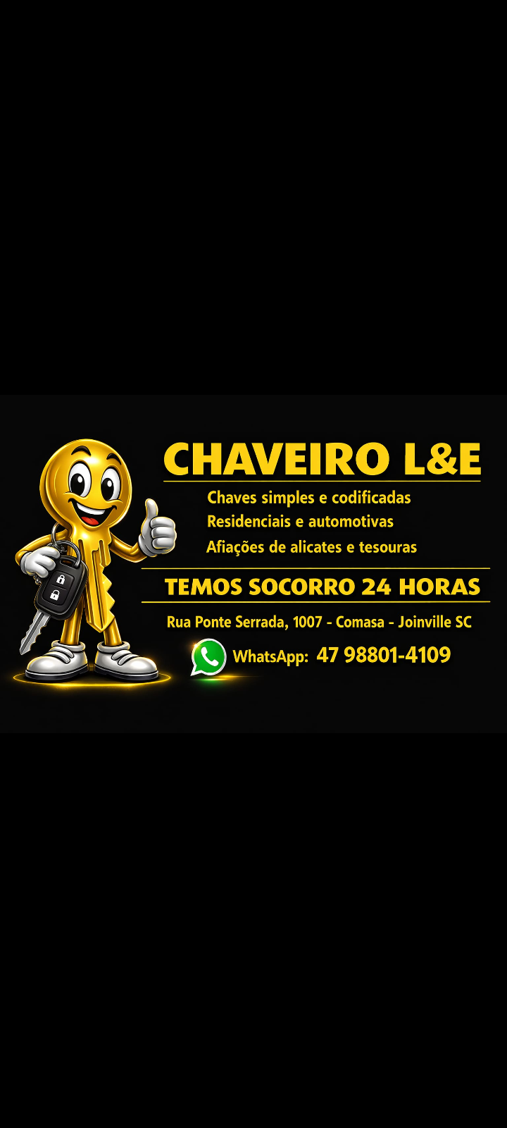 Chaveiro 24 horas L&E