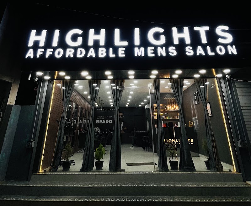Highlights affordable men’s salon