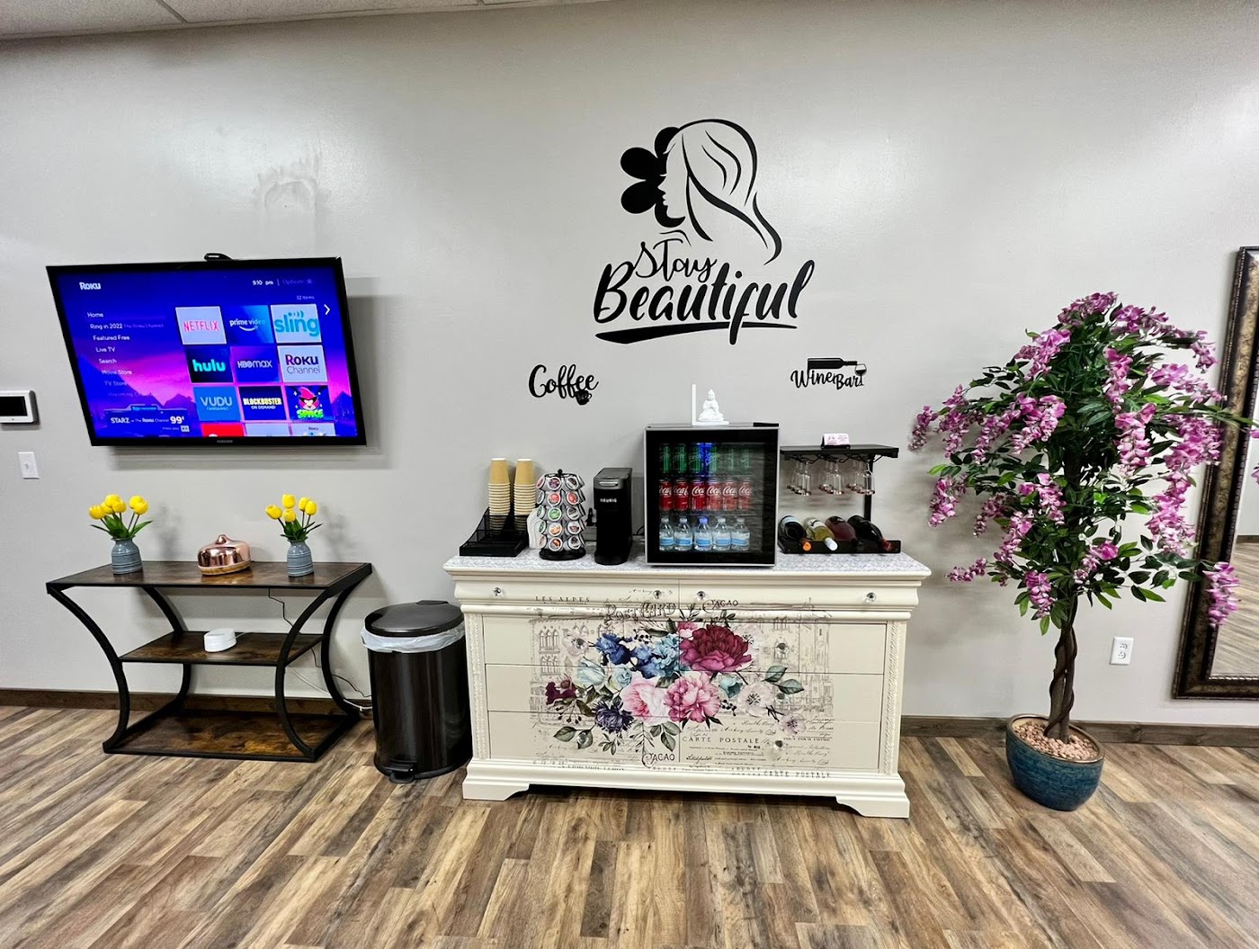 Megha's Brow & Lash Bar interior