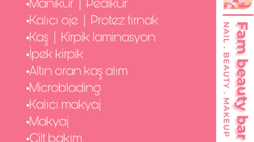 FAM BEAUTY BAR mekanı