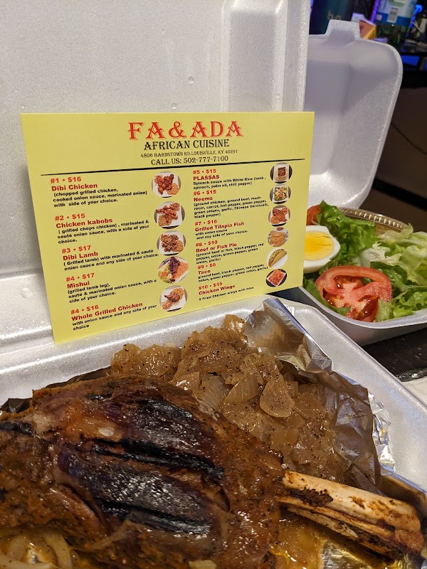 FA & ADA AFRICAN CUISINE exterior