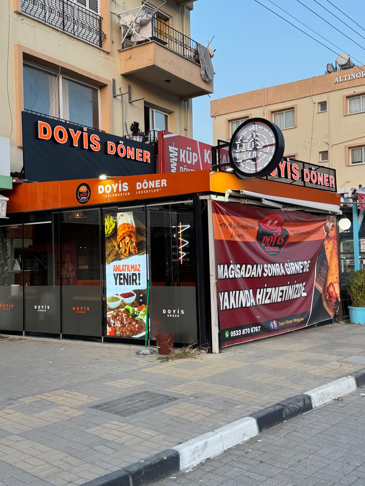 Doyis döner girne şube mekanı