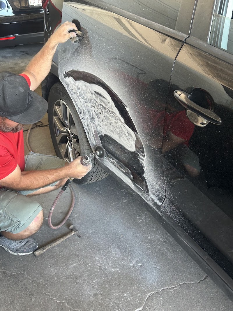 Brake system inspection in progress—making sure every component is safe and reliable.