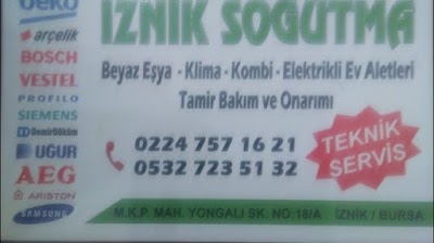 İznik soğutma - Beyaz Eşya Servisi