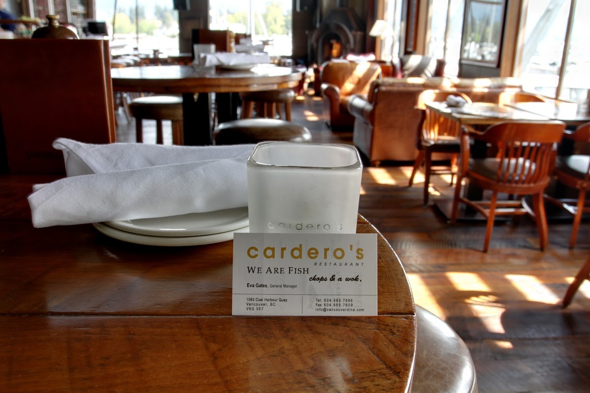 Cardero's Restaurant in vancouver