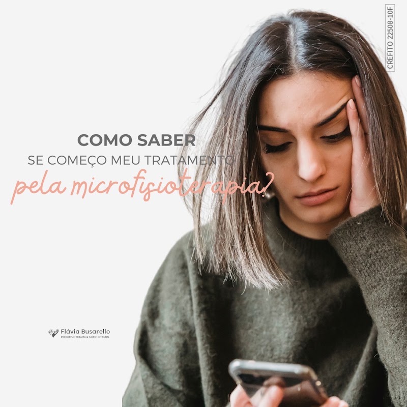 Foto de Dra. Flávia Busarello Microfisioterapia